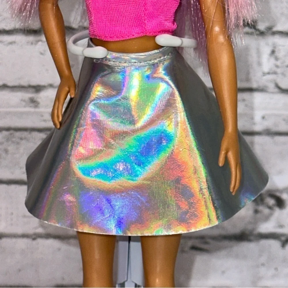 Barbie POP STAR YOU CAN BE Doll ANYTHING 2018 Purple Hair Headphones Restyled